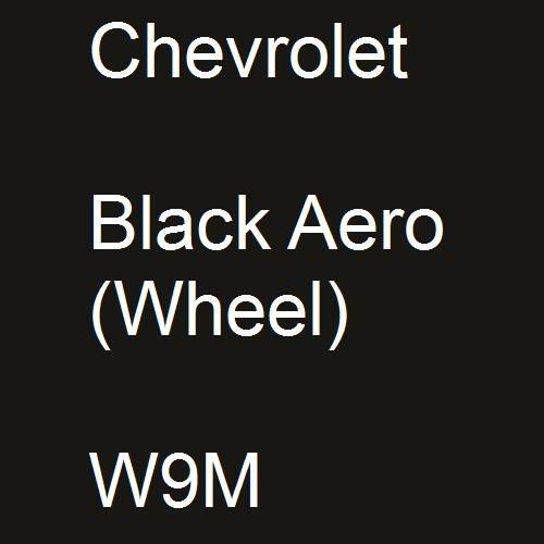 Chevrolet, Black Aero (Wheel), W9M.